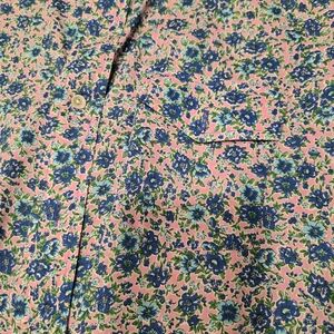 Floral Pink and Blue Men's Blazer